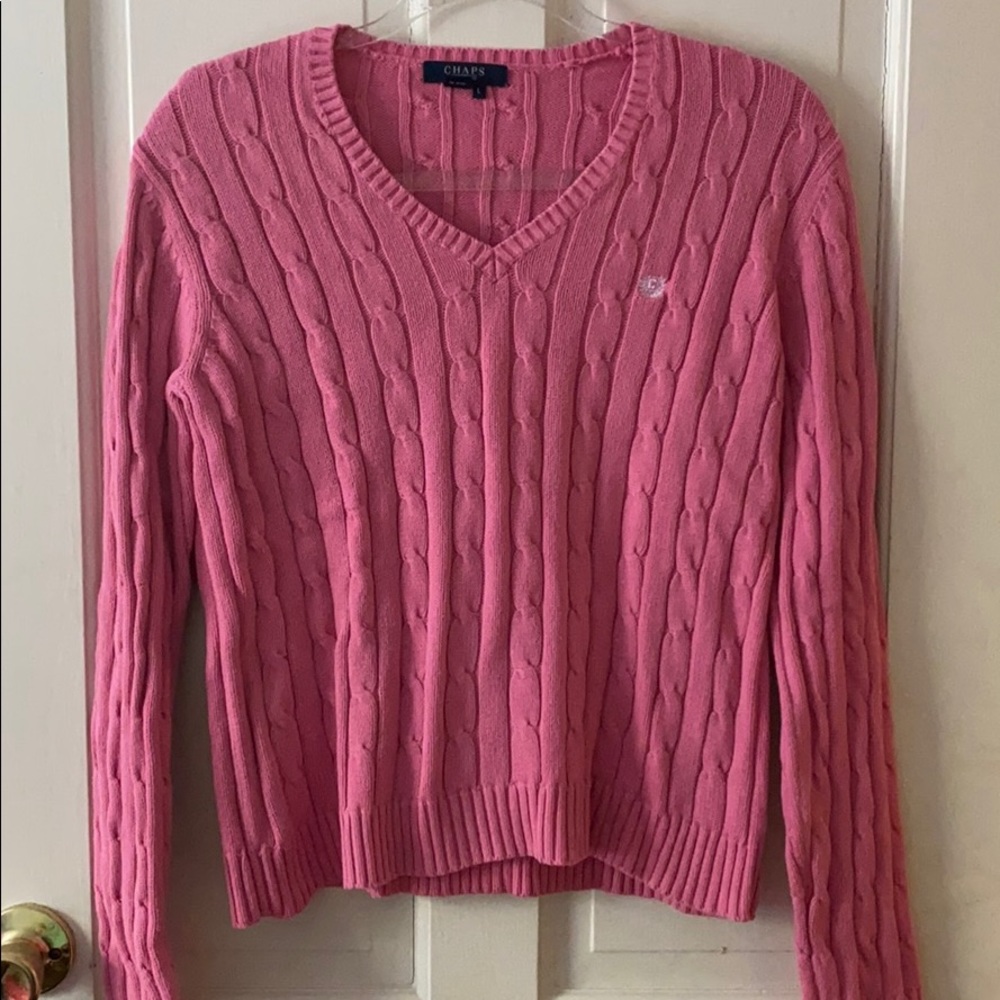VINTAGE Chaps Cable Knit Sweater